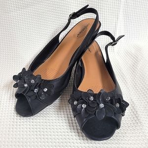 ComfortView Flower Slingback heel